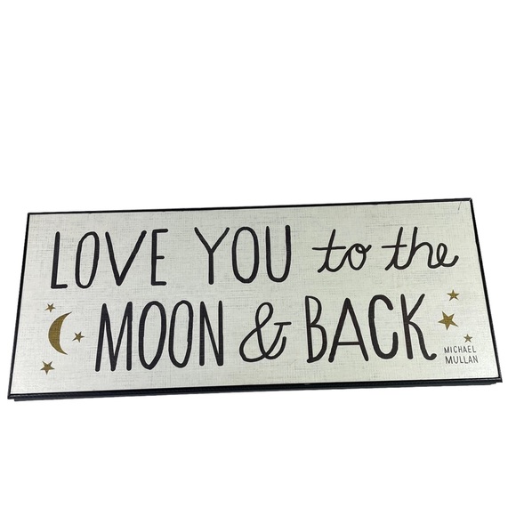 Target Michael Mullan I Love You To The Moon & Back 8”x20” Wall Art Decor Stars - Picture 1 of 10